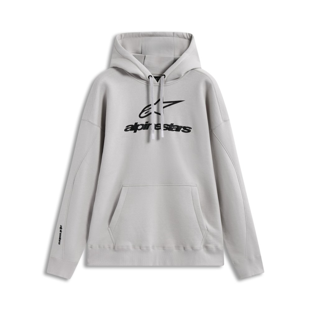 mikina PRELUDE OVERSIZED HOODIE, ALPINESTARS (šedá)