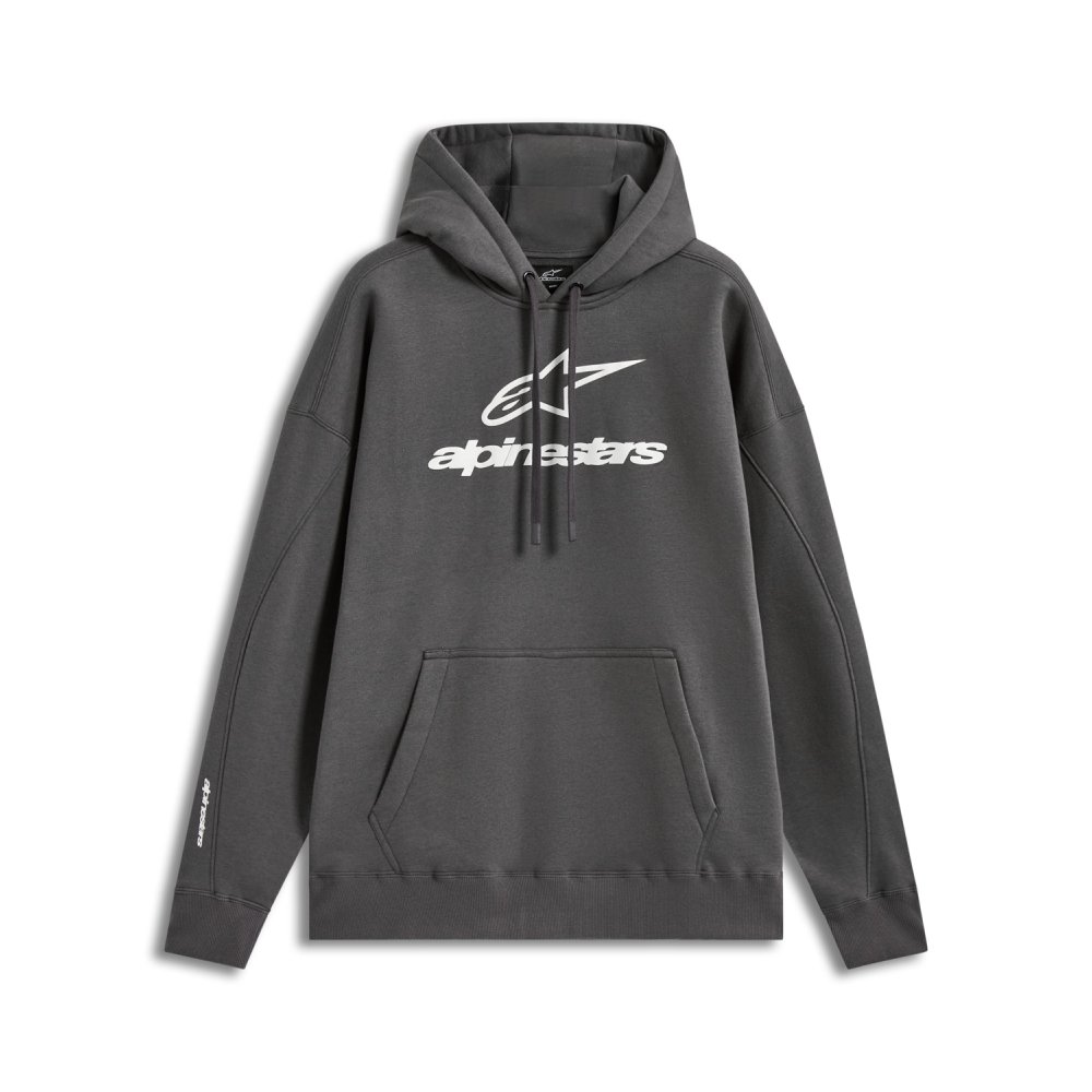 mikina PRELUDE OVERSIZED HOODIE, ALPINESTARS (tmavě šedá)