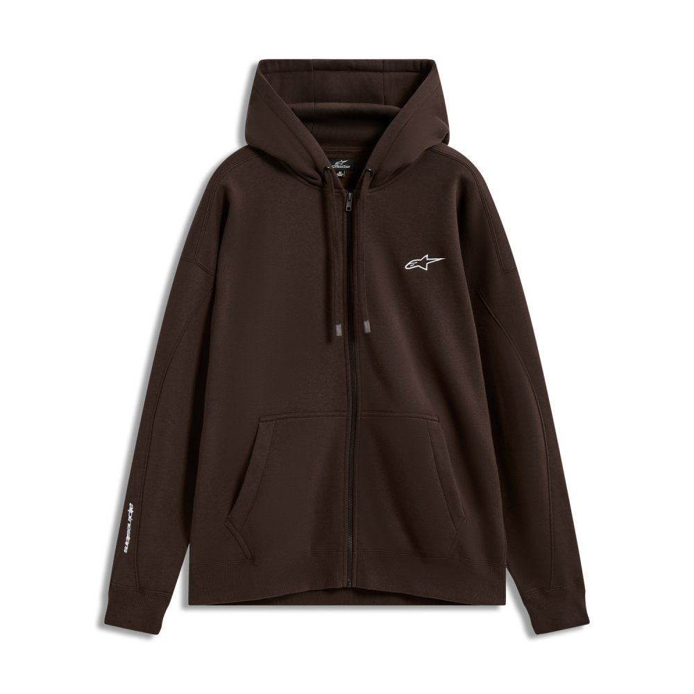 mikina ENTITY OVERSIZED HOODIE, ALPINESTARS (hnědá)