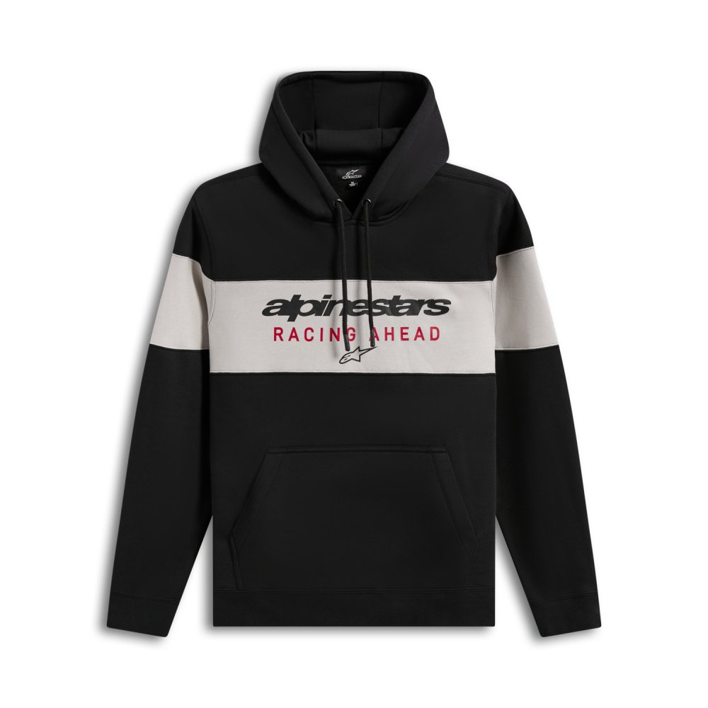 mikina CUBIC HOODIE, ALPINESTARS (černá/šedá)