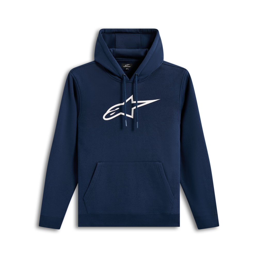 mikina AGELESS HOODIE 3, ALPINESTARS (modrá/bílá)