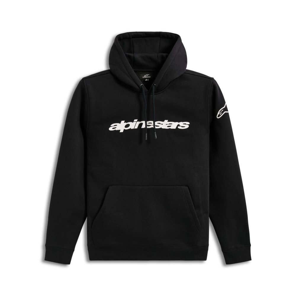 mikina RACE WORDMARK HOODIE, ALPINESTARS (černá/bílá)