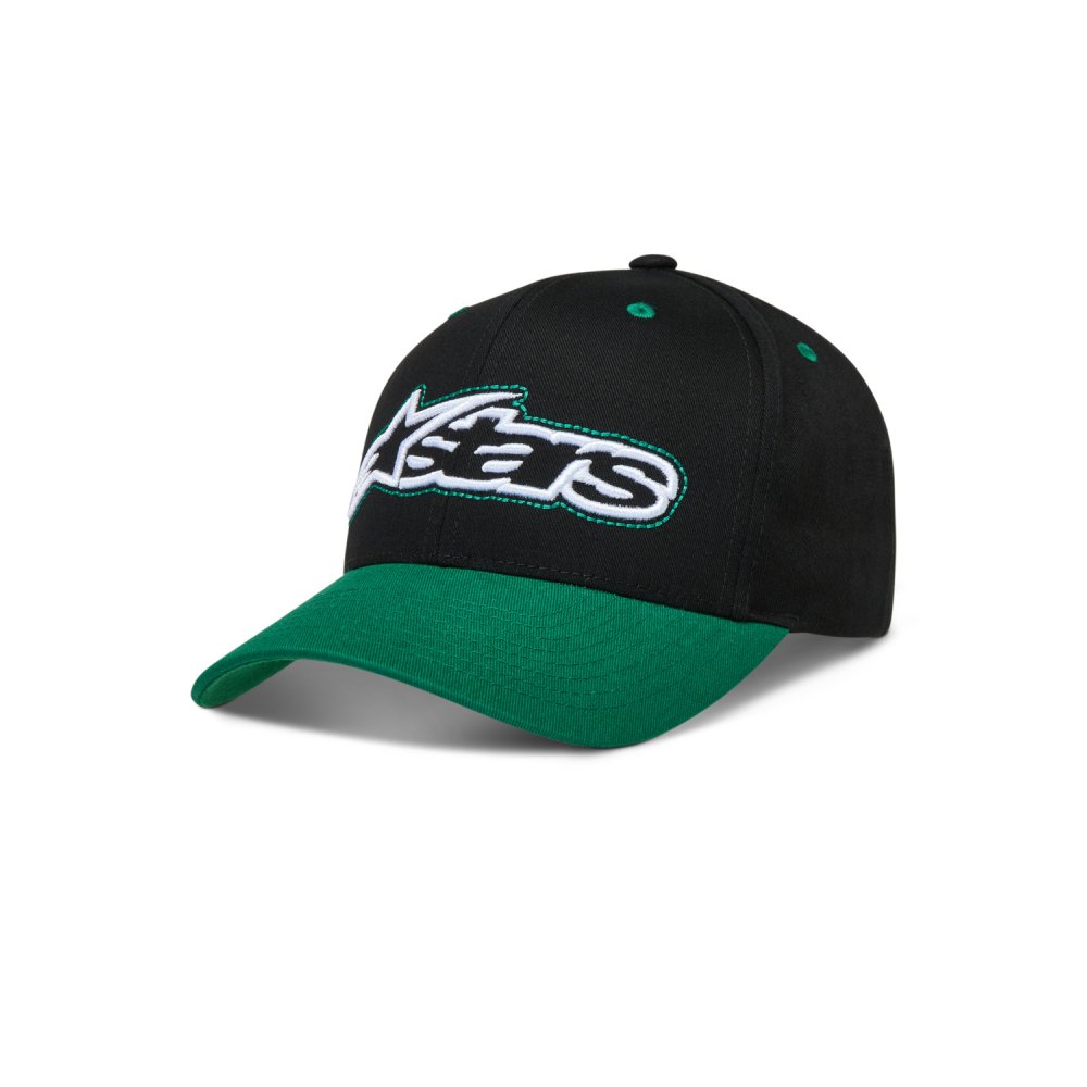 kšiltovka RETRO SNAPBACK, ALPINESTARS (černá/zelená)