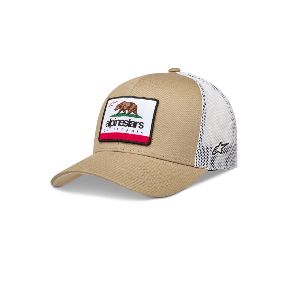 kšiltovka CALI 2.0 HAT, ALPINESTARS (khaki/bílá)