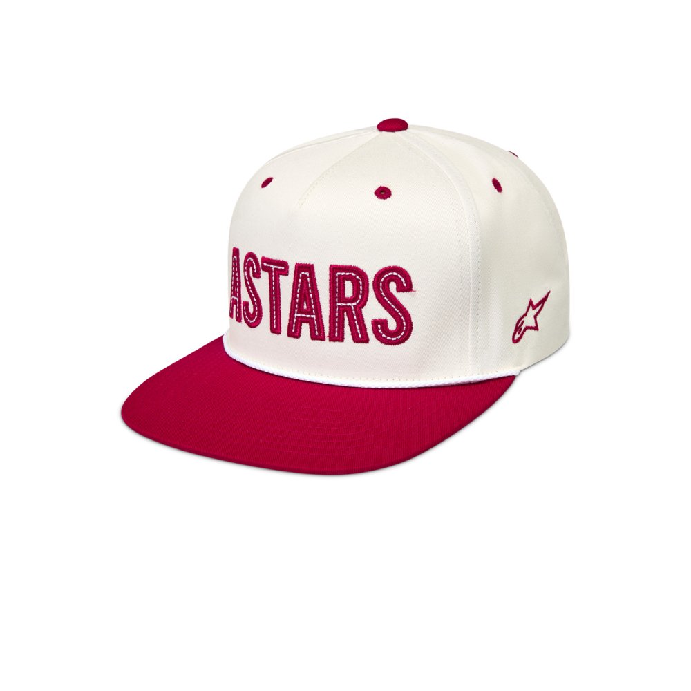 kšiltovka STADIUM SNAPBACK, ALPINESTARS (bílá off white/červená)