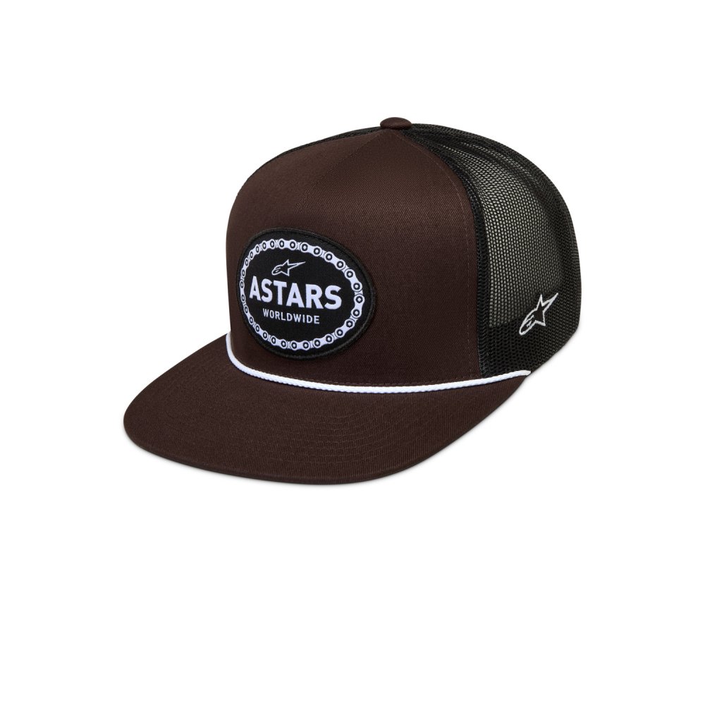kšiltovka HOTLINK TRUCKER, ALPINESTARS (hnědá/černá)