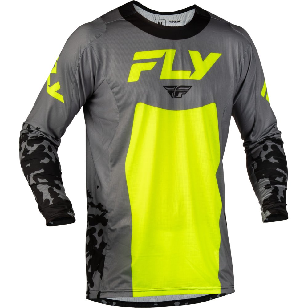 dres LITE FLAKE, FLY RACING - USA (hi-vis/černá)
