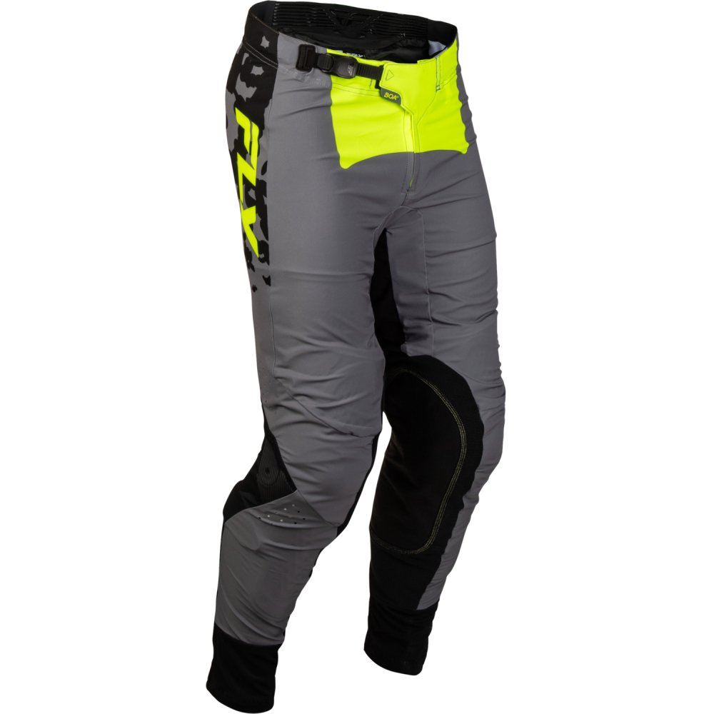 kalhoty LITE FLAKE, FLY RACING - USA (šedá/hi-vis/černá)