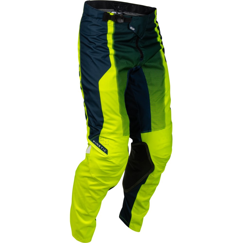 kalhoty KINETIC FADE, FLY RACING - USA (hi-vis/modrá/bílá)