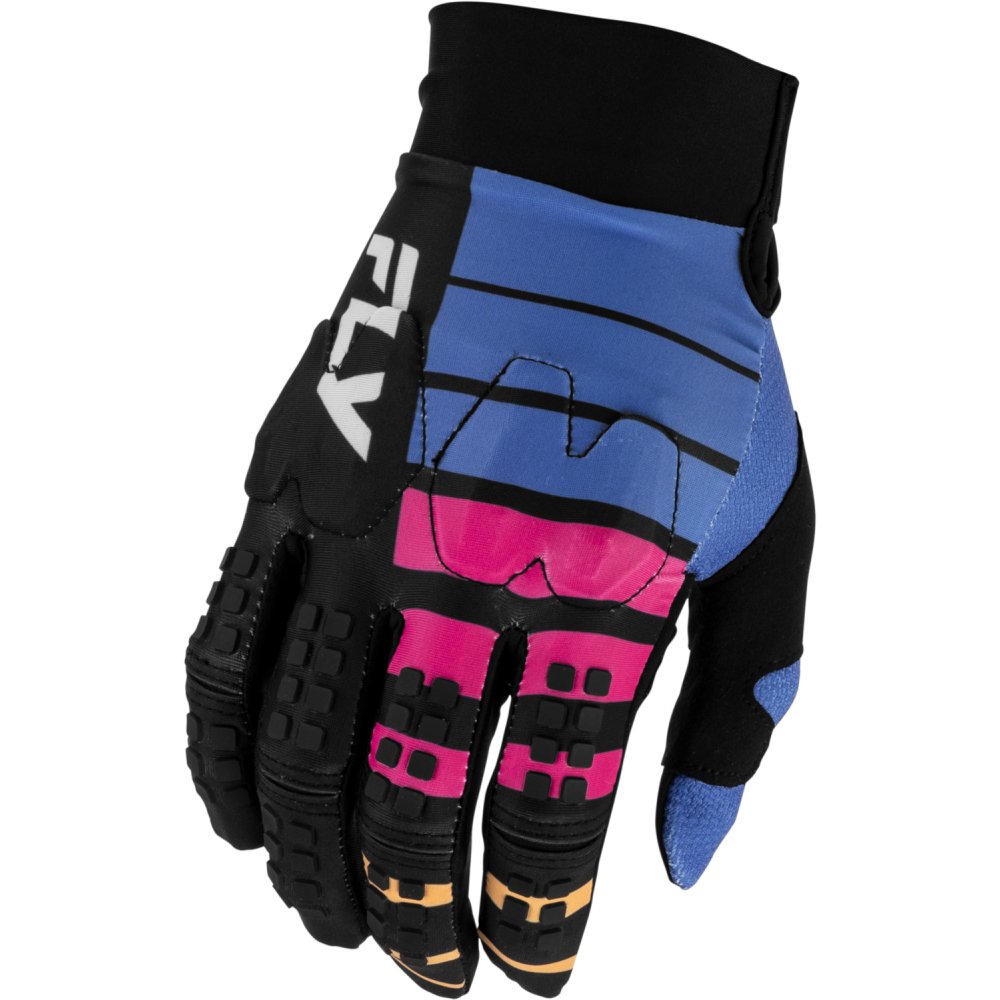 rukavice EVO DST BOLT, FLY RACING - USA (černá/modrá)