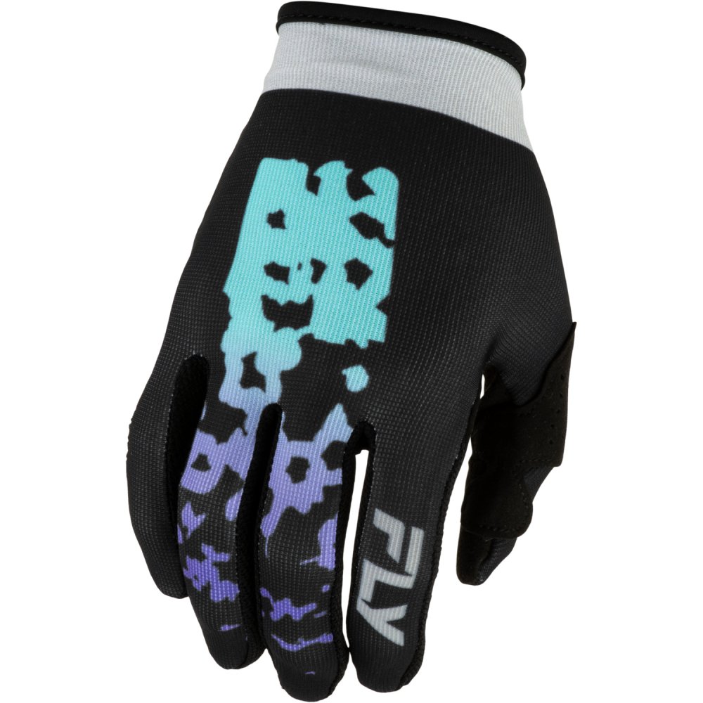 rukavice LITE FLAKE, FLY RACING - USA (černá/šedá)