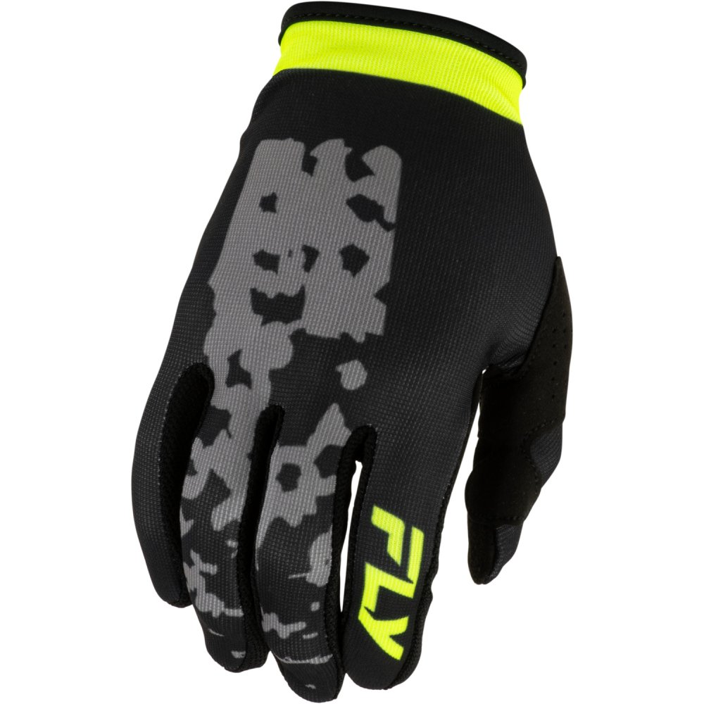 rukavice LITE FLAKE, FLY RACING - USA (šedá/hi-vis/černá)