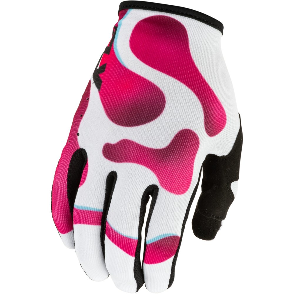 rukavice LITE VIBE, FLY RACING - USA (bílá/růžová/modrá)