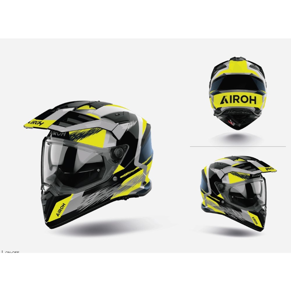 přilba BADX-X Airspeed, AIROH (žlutá lesklá) 2027