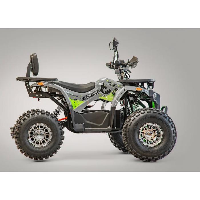 dětská elektrická čtyřkolka Piranha Transformer 1500W šedo/zelená