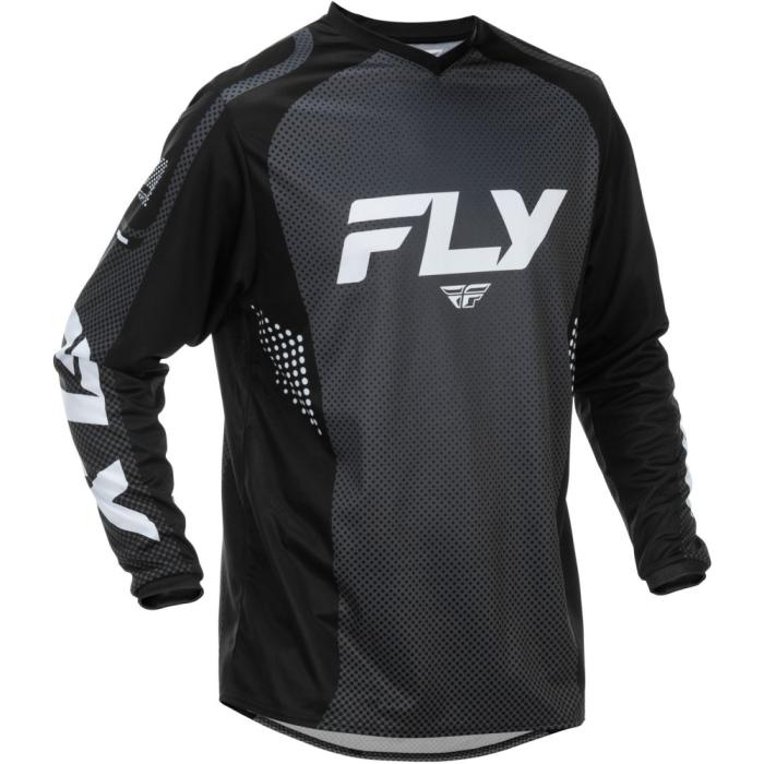 motokrosový dres F-16, FLY RACING - USA 2024 černá/bílá, vel. L