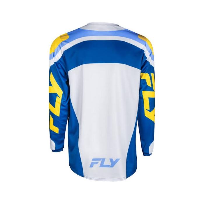 motokrosový dres F-16, FLY RACING - USA 2024 modrá/bílá/žlutá, vel. XXL