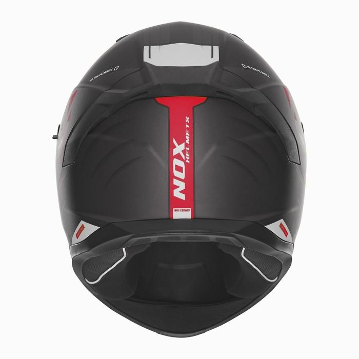 helma na motorku NOX N401 Crower černá matná/červená, vel. M