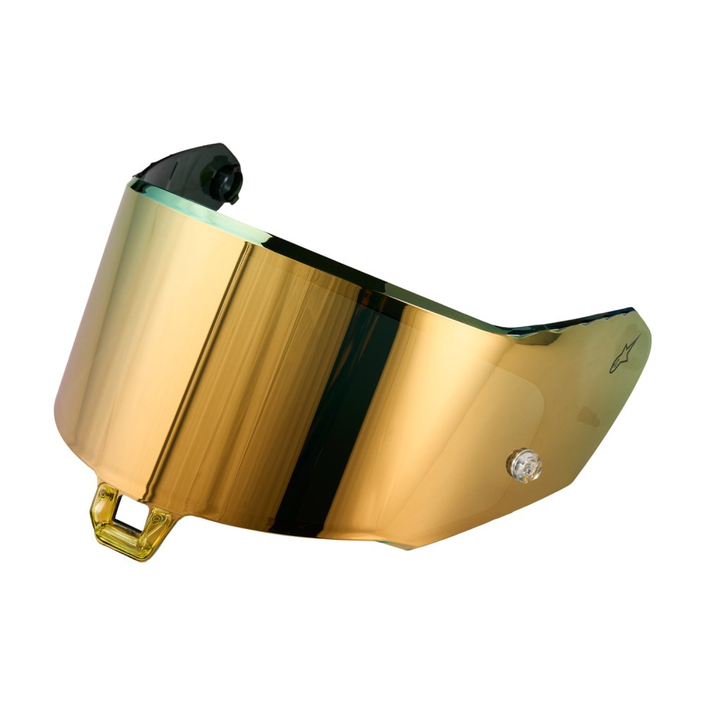 plexi pro přilby SUPERTECH S-R7/S-R10 verze S-02.1-R, ALPINESTARS (zrcadlové zlaté ABSOLUTE VISION™)