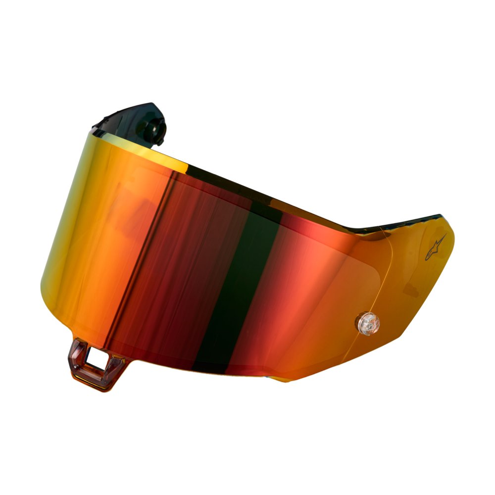 plexi pro přilby SUPERTECH S-R7/S-R10 verze S-02.1-R, ALPINESTARS (zrcadlové červené ABSOLUTE VISION™)