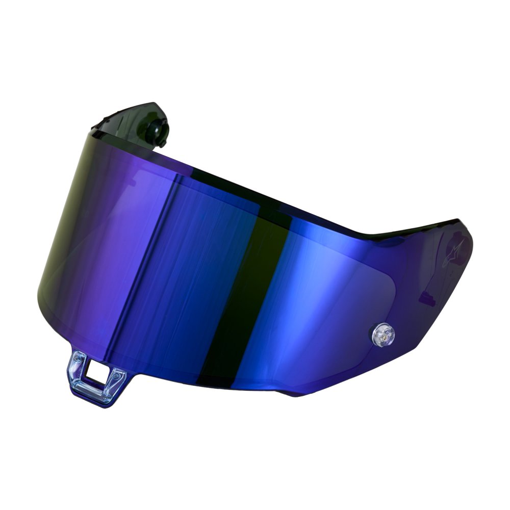 plexi pro přilby SUPERTECH S-R7/S-R10 verze S-02.1-R, ALPINESTARS (zrcadlové fialové ABSOLUTE VISION™)