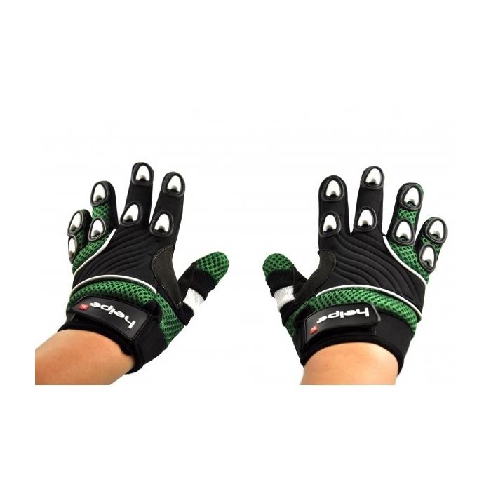 dětské rukavice na motokros Heipe zelené, Velikost rukavic 14(XL)