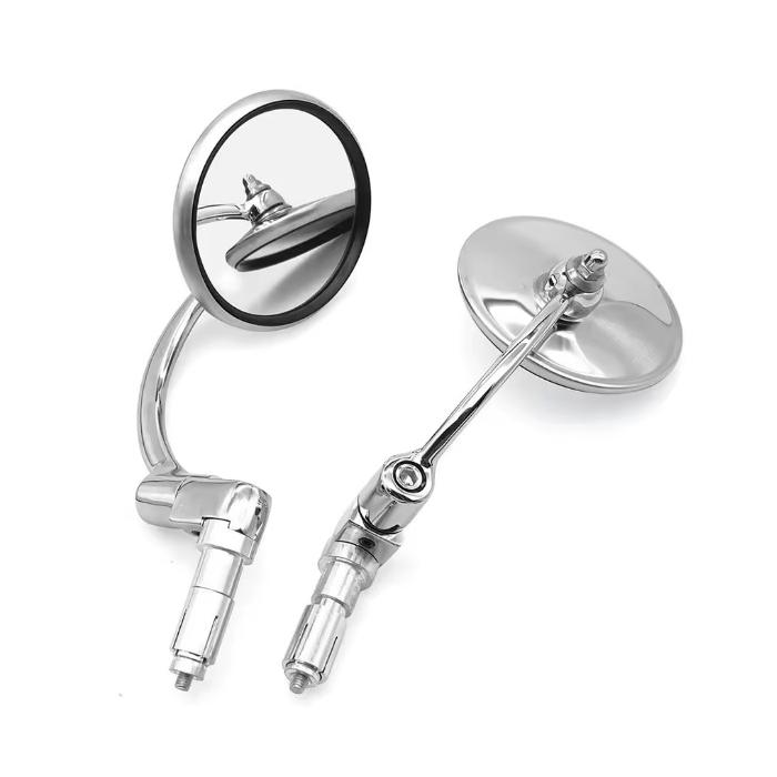 zrcátko kulaté chrom do řidítek