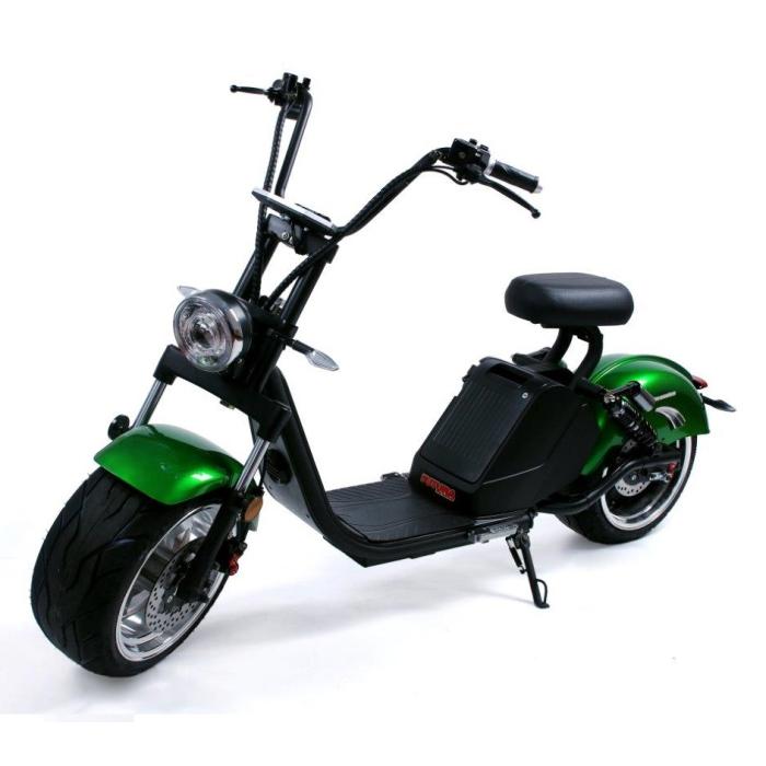 elektrická koloběžka Nitro Scooters Classic 1000 Plus SL, Barva zelená, velké sedlo