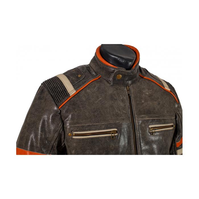 kožená bunda na motorku Ultimate Vintage, Velikost M