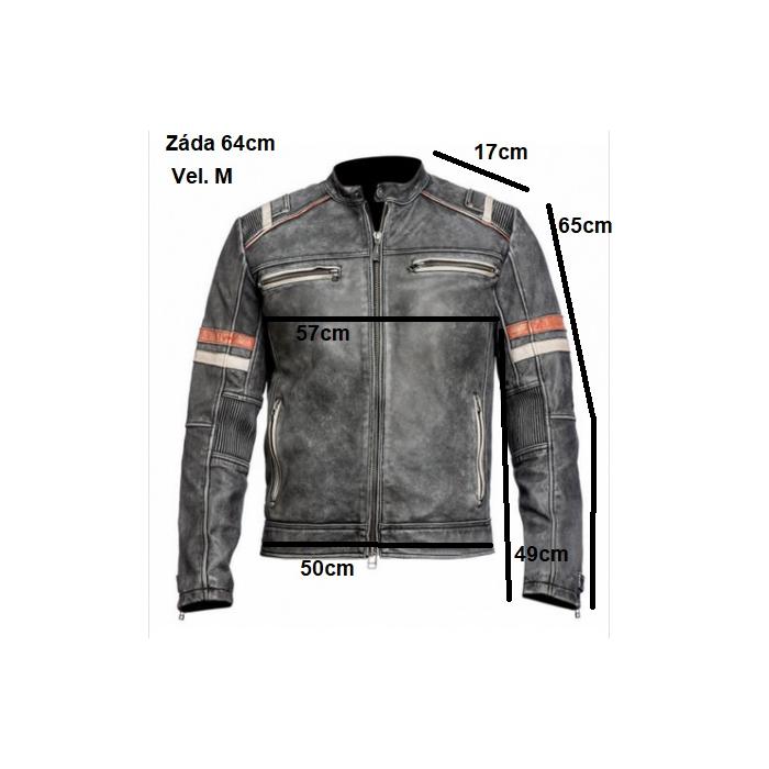 kožená bunda na motorku Ultimate Vintage, Velikost M