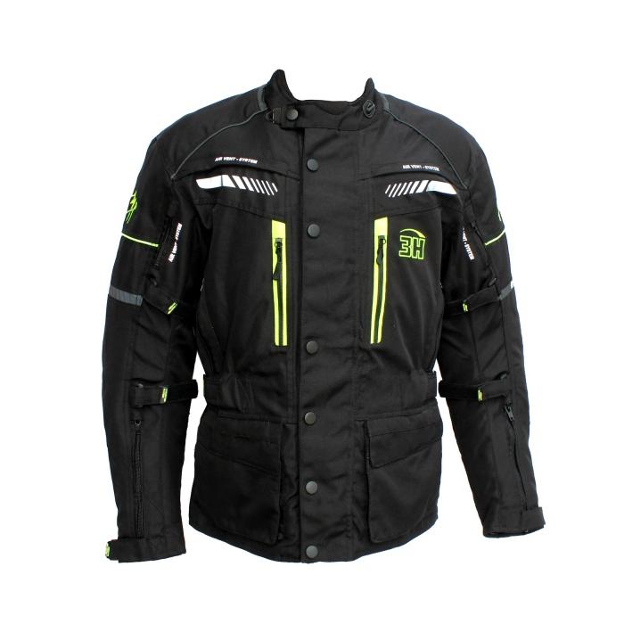 motorkářská bunda MH Tourist Pro černá - až 10XL