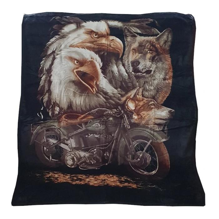 luxusní motorkářská deka s chopprem