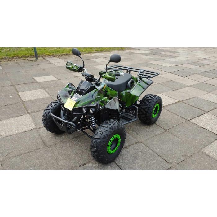 dětská elektrická čtyřkolka Warrior XL 1500W, Varianta osobní odběr - sestavený stroj, Barevná možnost maskáč zelený