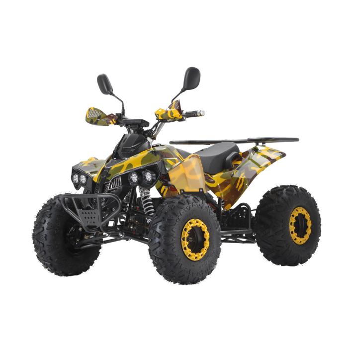 dětská elektrická čtyřkolka Warrior XL 1500W, Varianta osobní odběr nebo zaslání - rozebraný stroj, Barevná možnost maskáč žlutý