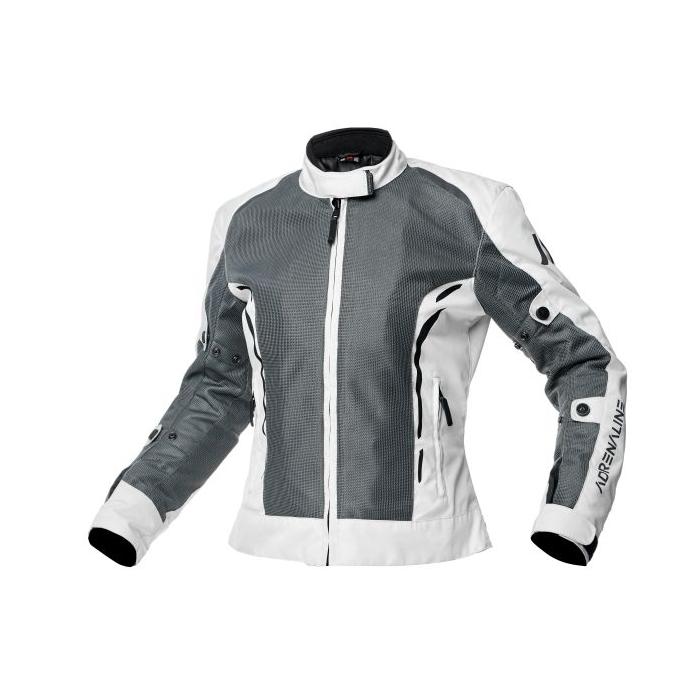 dámská letní bunda na motorku Adrenaline Meshtec 2.0 šedá, Velikost XL