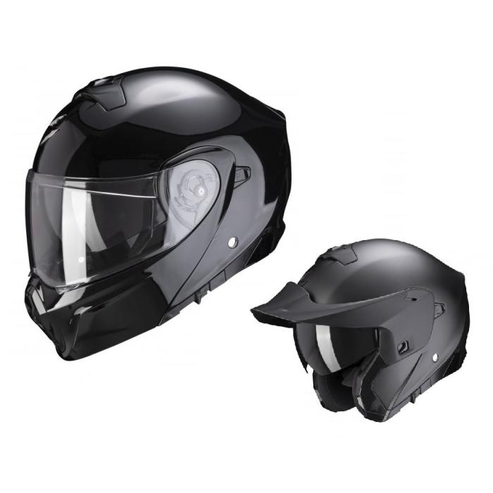 výklopná helma na motorku Scorpion EXO 930 EVO černá, Velikost M