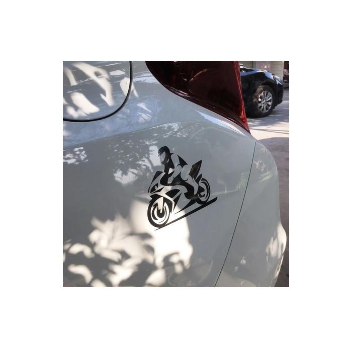 samolepka Motorkář