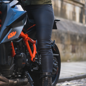 dámské moto kalhoty Oxford Original Approved Waxed Jeggings AA černé